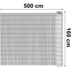 Bipohome PVC balkono uždanga 160x500 cm „BARU“, antracito spalvos
