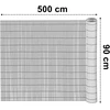 Bipohome PVC balkono uždanga 90x500 cm „BARU“, antracito spalvos
