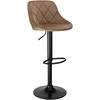 Bipohome "Cydro Juodas Mokka Velvet bar hocker