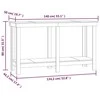Darbastalis, pilkas, 140x50x80cm, pušies medienos masyvas