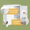 Songmics Dokumentų spinta, universali spinta, biuro spinta su 2 durelėmis