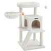 Songmics Feandrea Draskyklė su didele platforma, kreminė balta