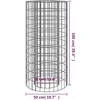 Gabiono laužavietė, 50cm skersmens, galvanizuota geležis