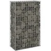 Gabiono siena su dangčiais, 60x30x100cm, galvanizuotas plienas