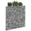 Gabiono vazonas, 100x20x100cm, galvanizuotas plienas, aukštas