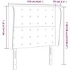 Galvūgalis su auselėmis, pilkas, 103x23x118/128cm, audinys
