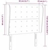 Galvūgalis su auselėmis, taupe, 83x23x118/128cm, audinys