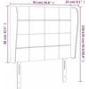 Galvūgalis su auselėmis, taupe, 93x23x118/128cm, audinys