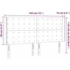 Galvūgalis su LED, juodos spalvos, 183x16x118/128 cm
