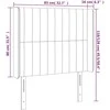Galvūgalis su LED, juodos spalvos, 83x16x118/128cm, audinys