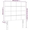 Galvūgalis su LED, mėlynos spalvos, 90x5x118/128cm, audinys