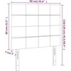 Galvūgalis su LED, šviesiai pilkas, 90x5x118/128cm, audinys