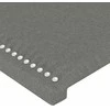 Galvūgalis su LED, tamsiai pilkas, 100x5x118/128cm, audinys