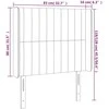 Galvūgalis su LED, tamsiai pilkas, 83x16x118/128cm, audinys