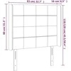 Galvūgalis su LED, tamsiai pilkas, 83x16x118/128cm, audinys