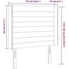 Galvūgalis su LED, tamsiai pilkas, 93x16x118/128cm, audinys