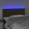 Galvūgalis su LED, tamsiai rudos spalvos, 80x5x78/88cm, audinys