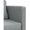 Grindų sofa-lova, 2-1, šviesiai pilka, 112x174x55cm, audinys