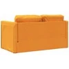 Grindų sofa-lova, 2-1, tamsiai geltona, 112x174x55cm, audinys