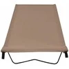Gultai, 2vnt., taupe, 180x60x19cm, audinys ir plienas