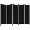 Kambario pertvara, 5 dalių, juodos spalvos, 250x180cm