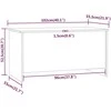 Kavos staliukas, juodas, 102x55,5x52,5cm, apdirbta mediena