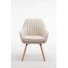 Mville Kėdė Florian Fabric kreminė, natūrali