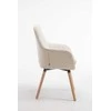 Mville Kėdė Florian Fabric kreminė, natūrali