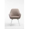 Mville Kėdė Florian Fabric rusvos spalvos, balta
