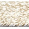 Kilimas, baltos ir natūralios sp., 90cm, džiutas, rankų darbo