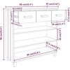 Konsolinis staliukas HAMAR, medaus rudas, 90x35x90cm, pušis