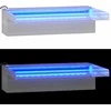 Krioklys su įvairių spalvų LED lemputėmis, 30cm, plienas