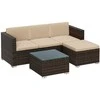 Lauko baldų komplektas Songmics Sodo sofa su staliuku