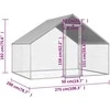 Lauko narvas viščiukams, 2,75x2x1,92m, galvanizuotas plienas