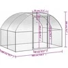 Lauko narvas viščiukams, 3x2x2m, galvanizuotas plienas