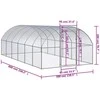 Lauko narvas viščiukams, 3x6x2m, galvanizuotas plienas