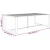 Lauko valgomojo stalas, antracito, 120x60x66cm, aliuminis