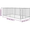 Lauko voljeras šunims, 7,6x3,8x1,9m