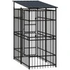 Lauko voljeras šunims su stogu, plienas, 1,84m²