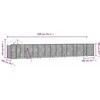 Lauko voljeras šunims su stogu, sidabrinis, 14x2x2,5m, plienas