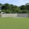 Lauko voljeras šunims su stogu, sidabrinis, 10x8x2,5m, plienas