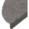 Lipnūs laiptų kilimėliai, 10vnt., pilki, 65x22,5x3,5cm