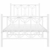 Lova Lovos rėmas su galvūgaliu/kojūgaliu, baltas, 75x190cm, metalas