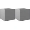 Loveliai, 2vnt., sidabriniai, 49x47x46cm, galvanizuotas plienas