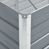 Lovelis, pilkos spalvos, 160x40x77cm, galvanizuotas plienas