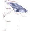 Mville Klemmmarkise Westerly 350x120 cm