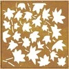 Nuotraukų rėmelis Sodo sienos dekoracija, 55x55cm, corten plienas, klevo lapai