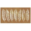 Nuotraukų rėmelis Sodo sienos dekoracija, 105x55cm, corten plienas, lapų dizaino
