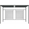 Pavėsinė su įtraukiamu stogu, antracito, 4x3x2,3m, 180g/m²