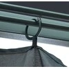 Pavėsinė su užuolaidomis ir lemputėmis LED, antracito, 4x3 m